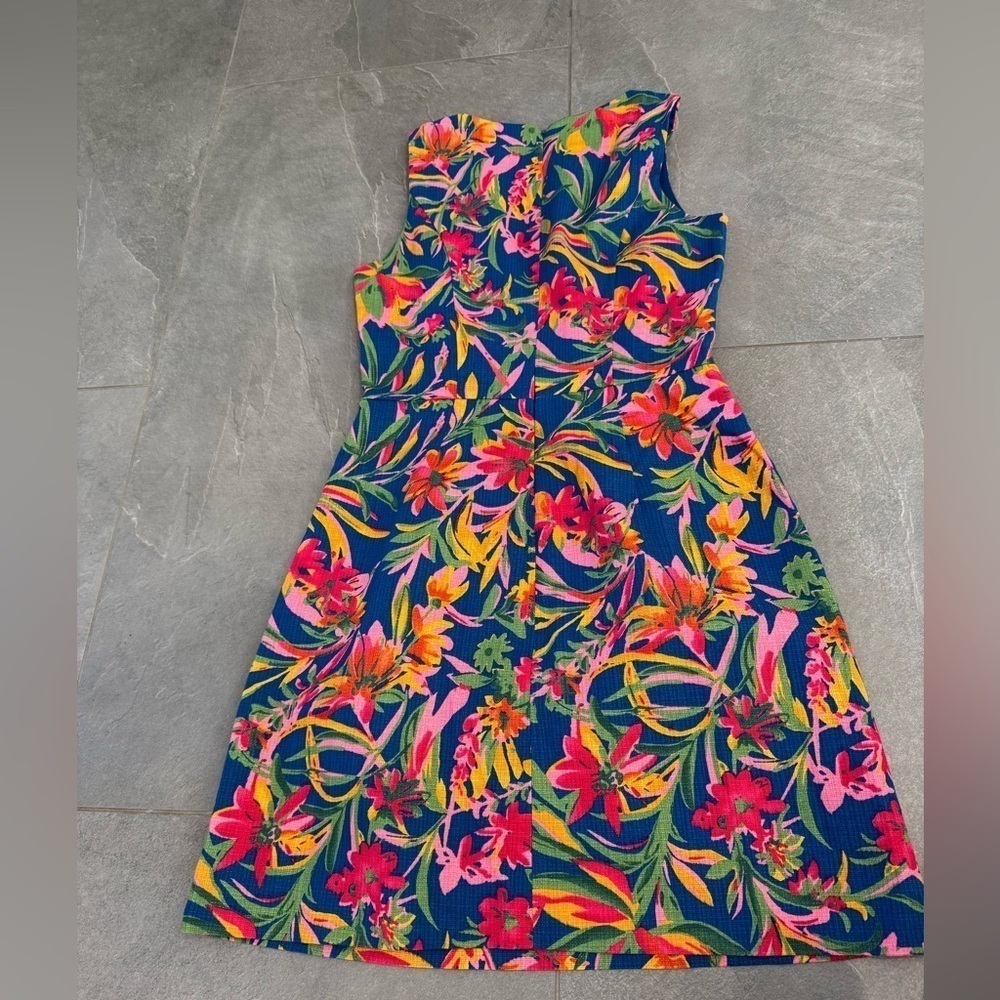 J. Crew Floral Sheath A- line textured Dress size 2 - Picture 3 of 10